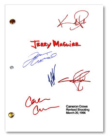 jerry maguire  signed script